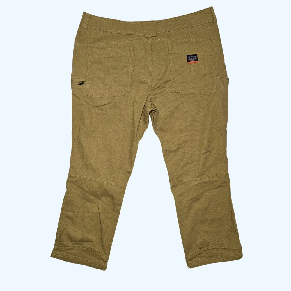 Brunt Workwear Canvas Utility Carpenter Pants Mens Khaki 42x30 (Fits 29